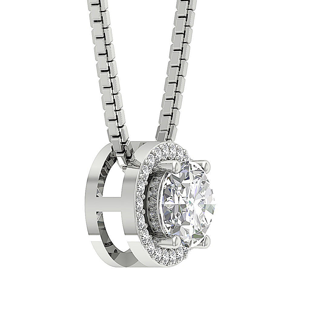 DesignerNaturalDiamond14kWhiteGoldPendants
