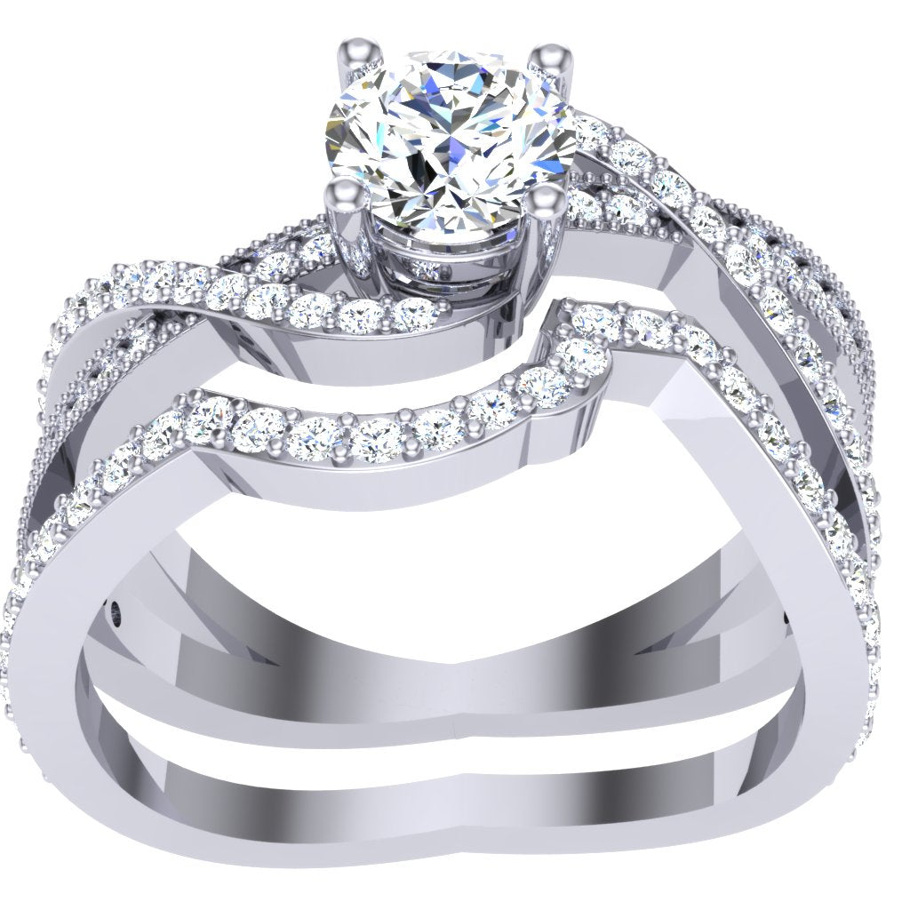 DesignerHalo14kGoldRing