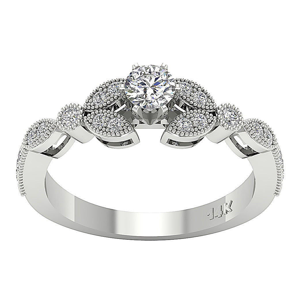 DesignerHalo14kSolidGoldRing