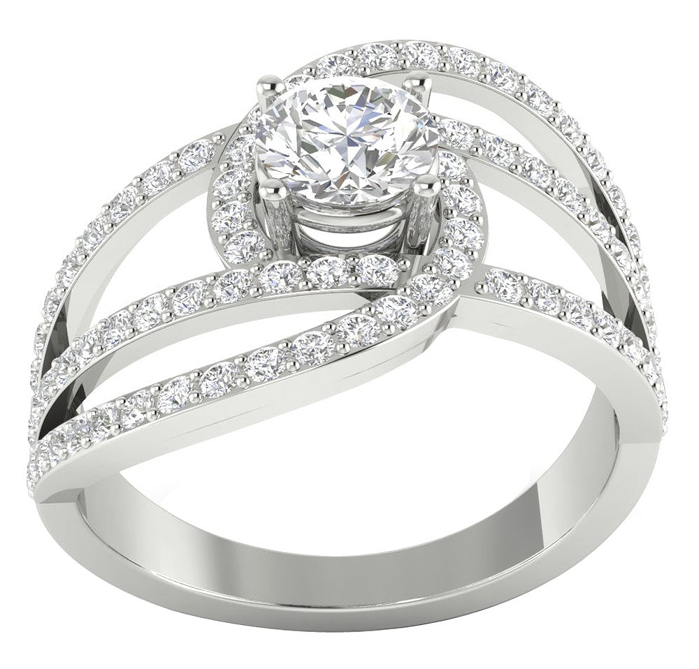 DesignerHalo14kSolidGoldRing
