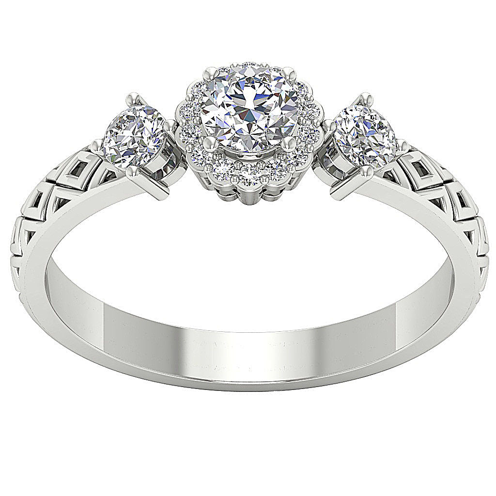 DesignerHalo14kWhiteGoldAnniversaryRing
