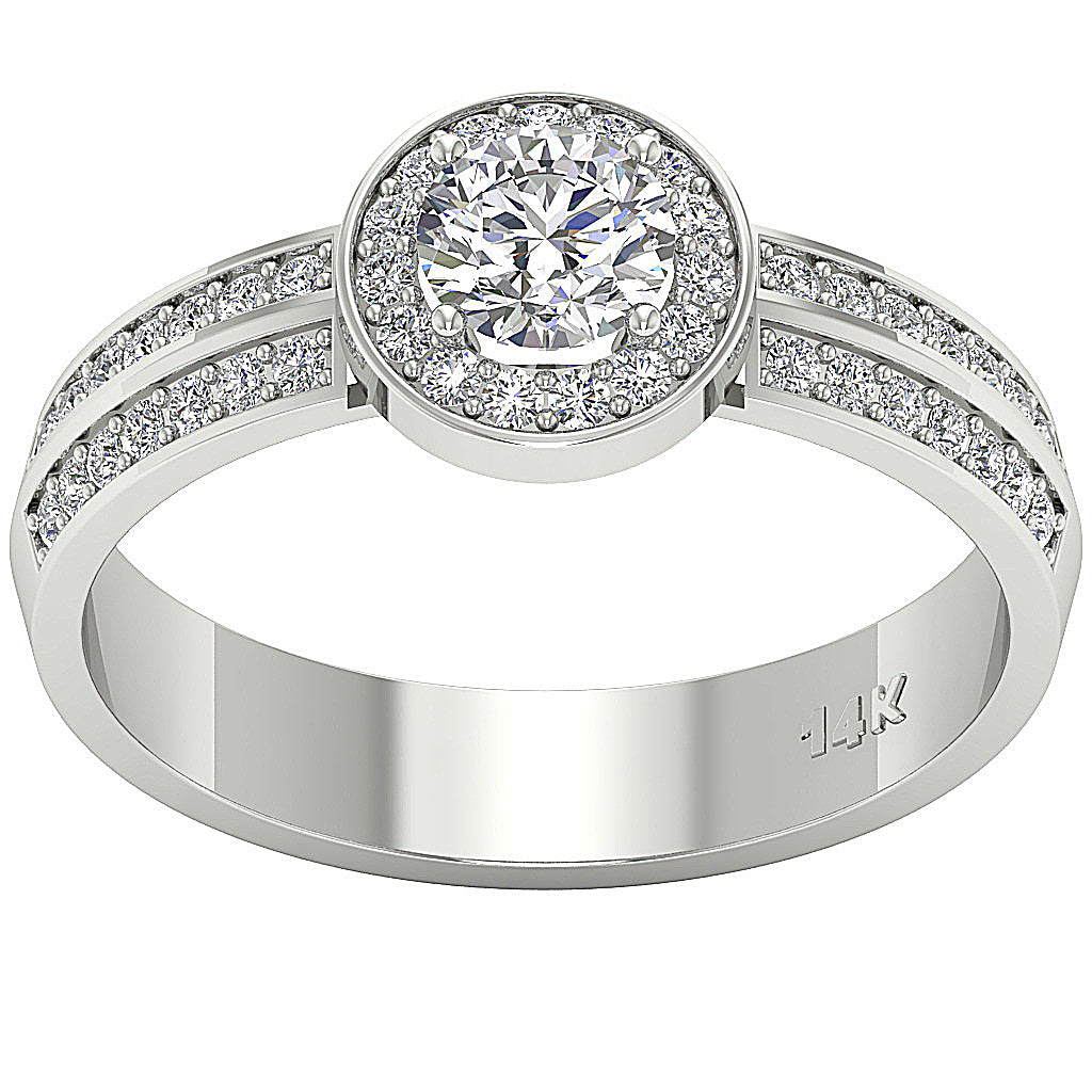 DesignerHalo14kWhiteGoldAnniversaryRing