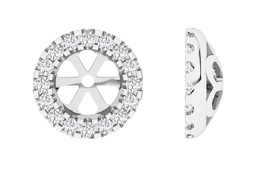 DesignerJacketEarring14KWhiteGold