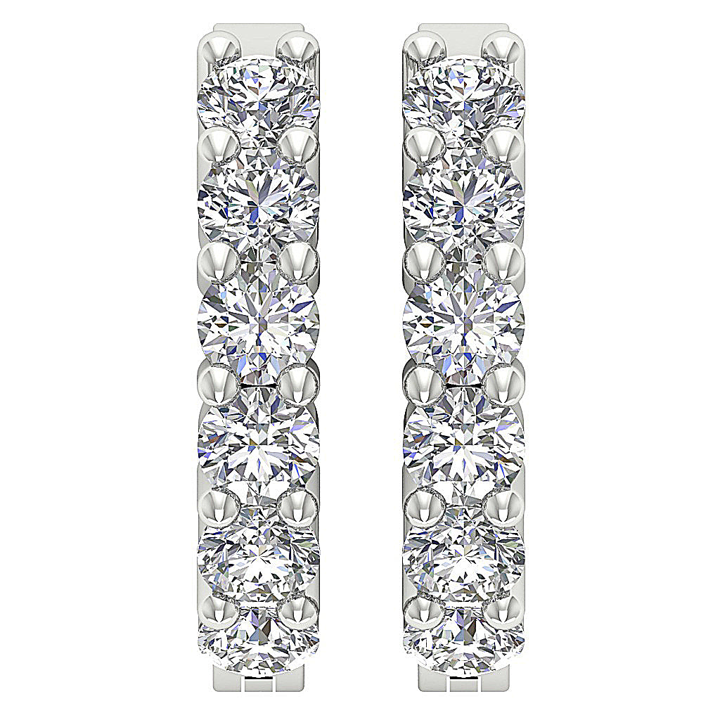 DesignerNaturalDiamond14kWhiteGoldEarring