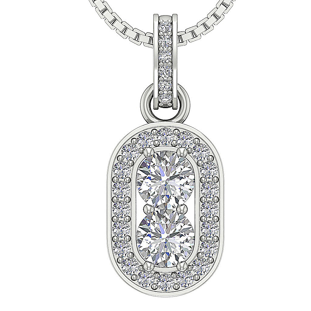DesignerNaturalDiamond14kWhiteGoldPendant