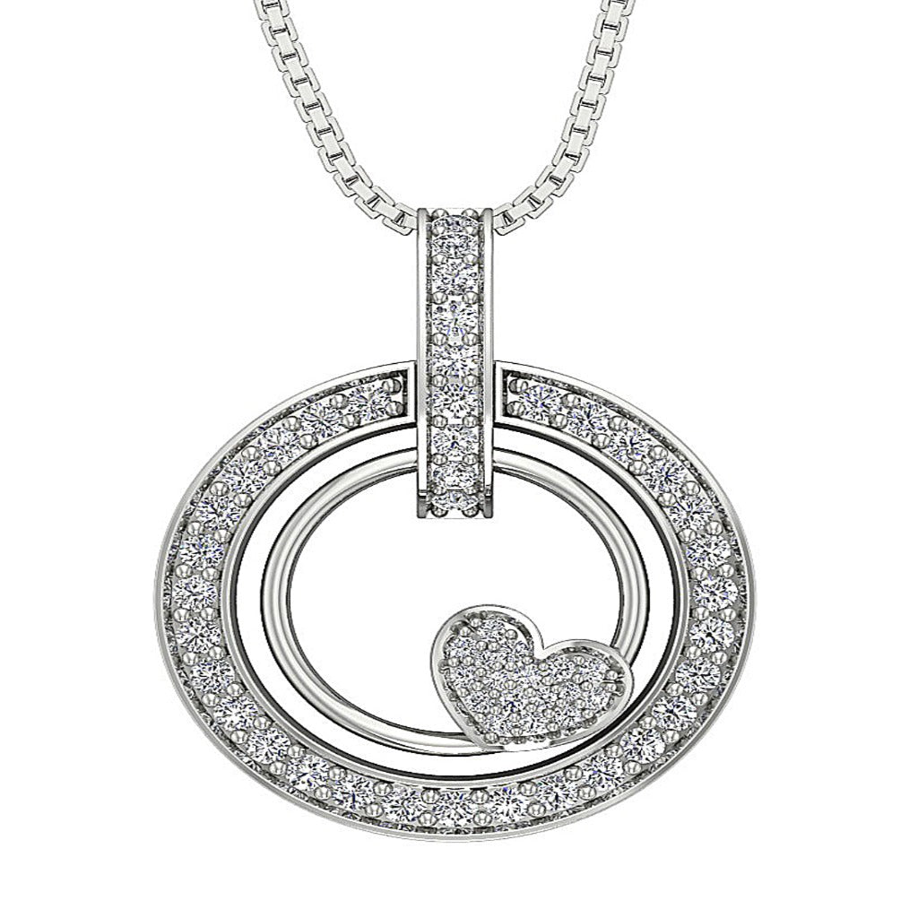 DesignerNaturalDiamond14kWhiteGoldPendants
