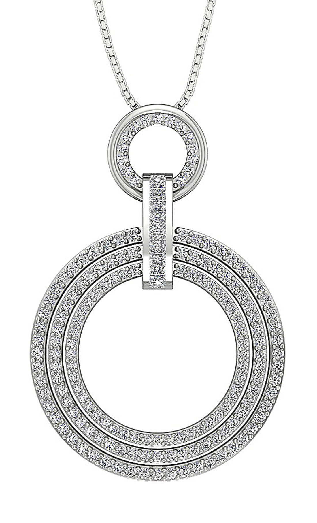 DesignerNaturalDiamond14kWhiteGoldPendants