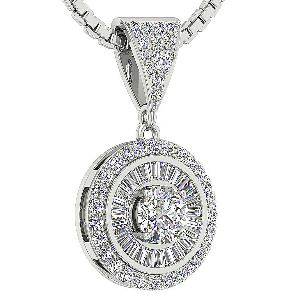 DesignerNaturalDiamond14kWhiteGoldPendants