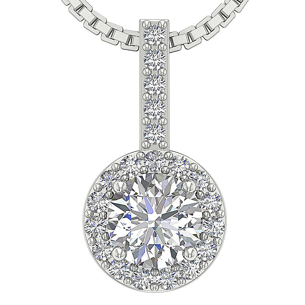DesignerNaturalDiamond14kWhiteGoldPendants