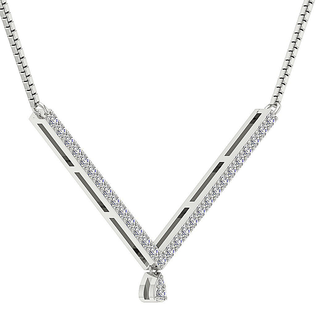 DesignerNaturalDiamond14kWhiteGoldPendants