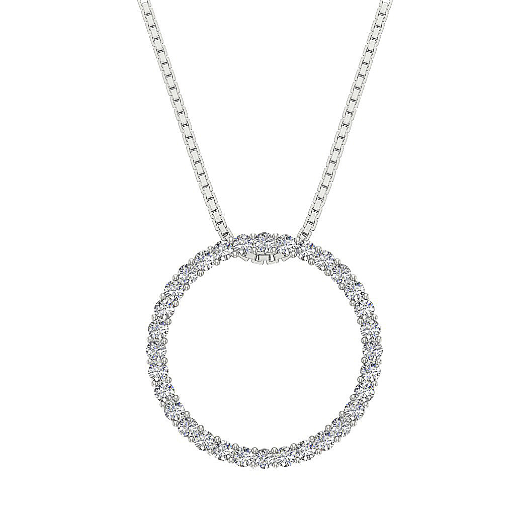DesignerNaturalDiamond14kWhiteGoldPendants