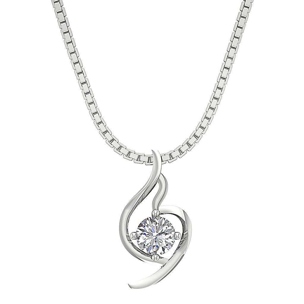 DesignerNaturalDiamond14kWhiteGoldPendants