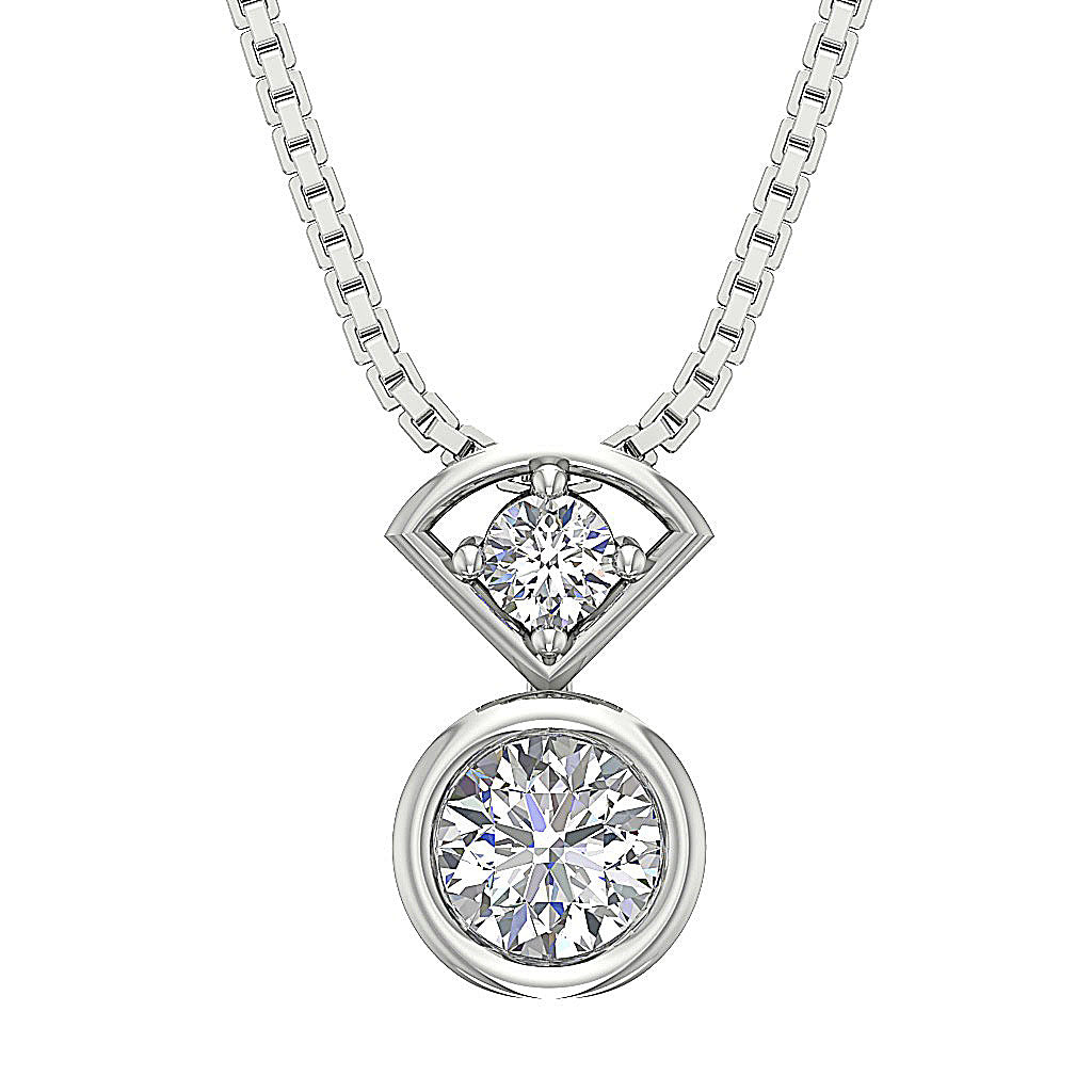 DesignerNaturalDiamond14kWhiteGoldPendants
