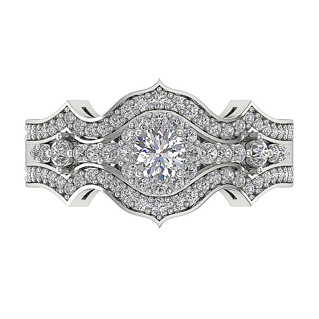 DesignerNaturalDiamond14kWhiteGoldRing