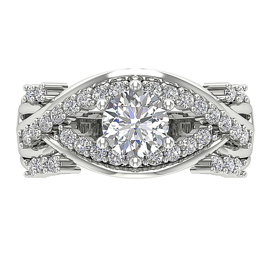 DesignerNaturalDiamond14kWhiteGoldRing