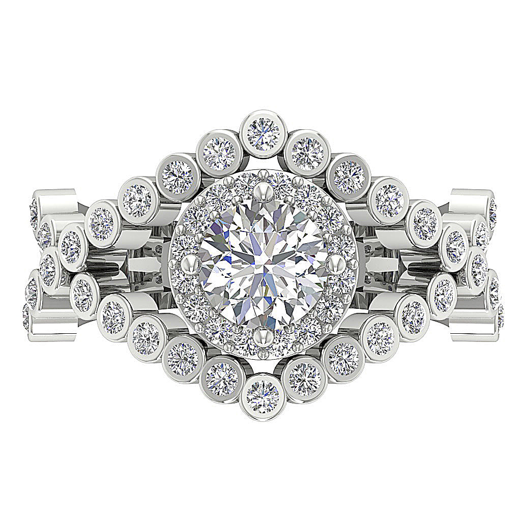 TopViewDesignerNaturalDiamondWhiteGoldRing