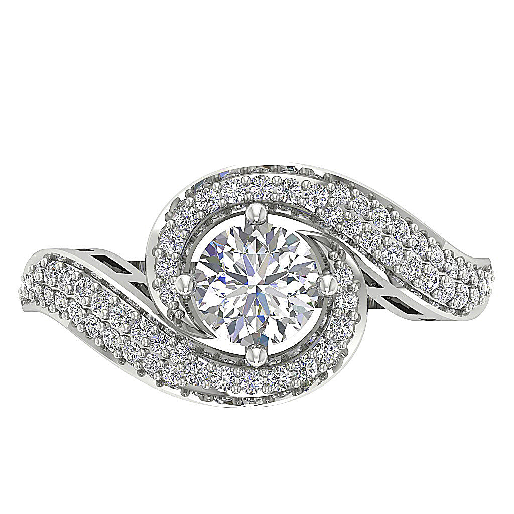 DesignerNaturalDiamond14kWhiteGoldRing