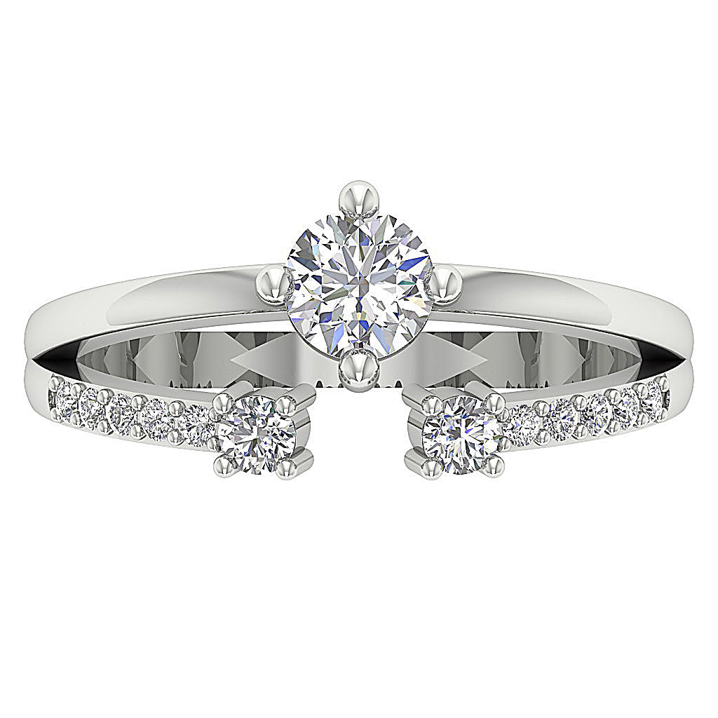 DesignerNaturalDiamond14kWhiteGoldRing
