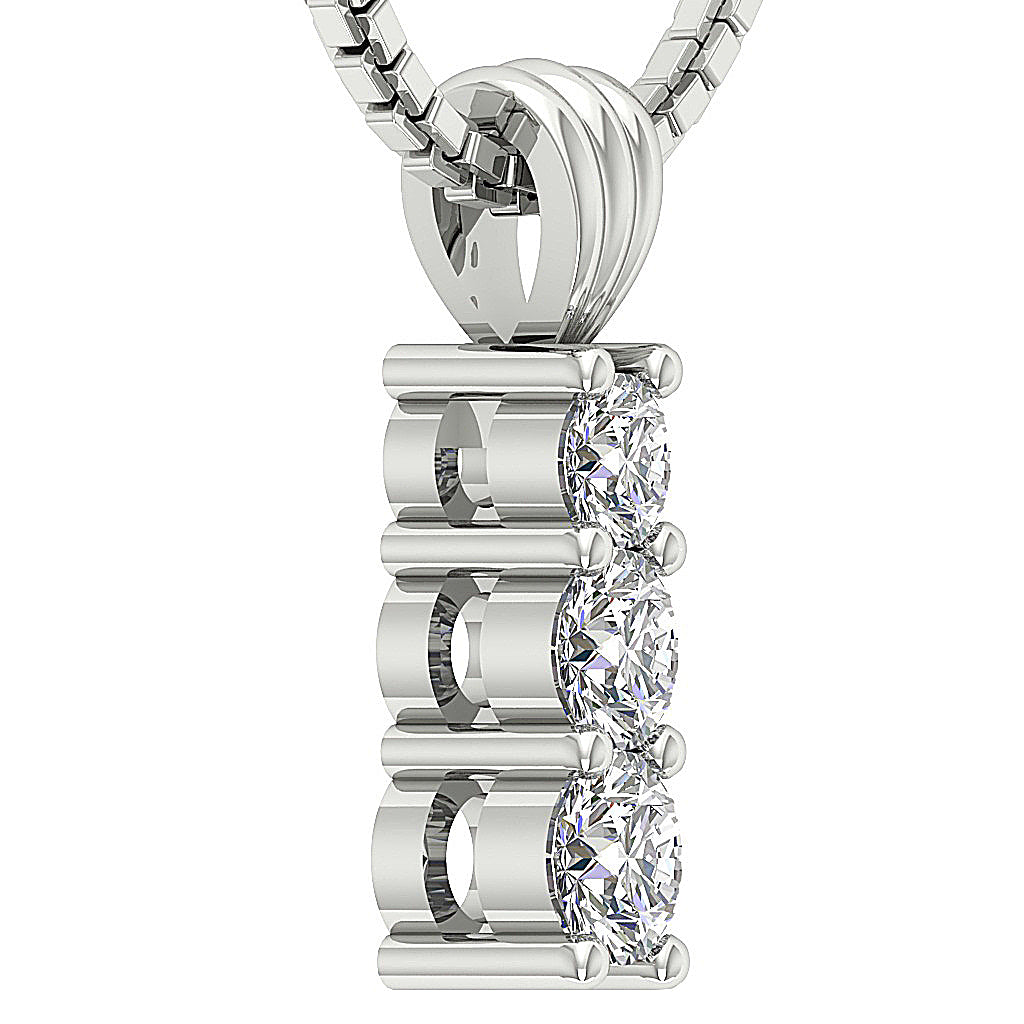 DesignerProngSet14kSolidGoldPendant
