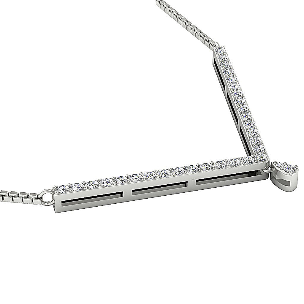 DesignerProngSet14kWhiteGoldEngagementPendants