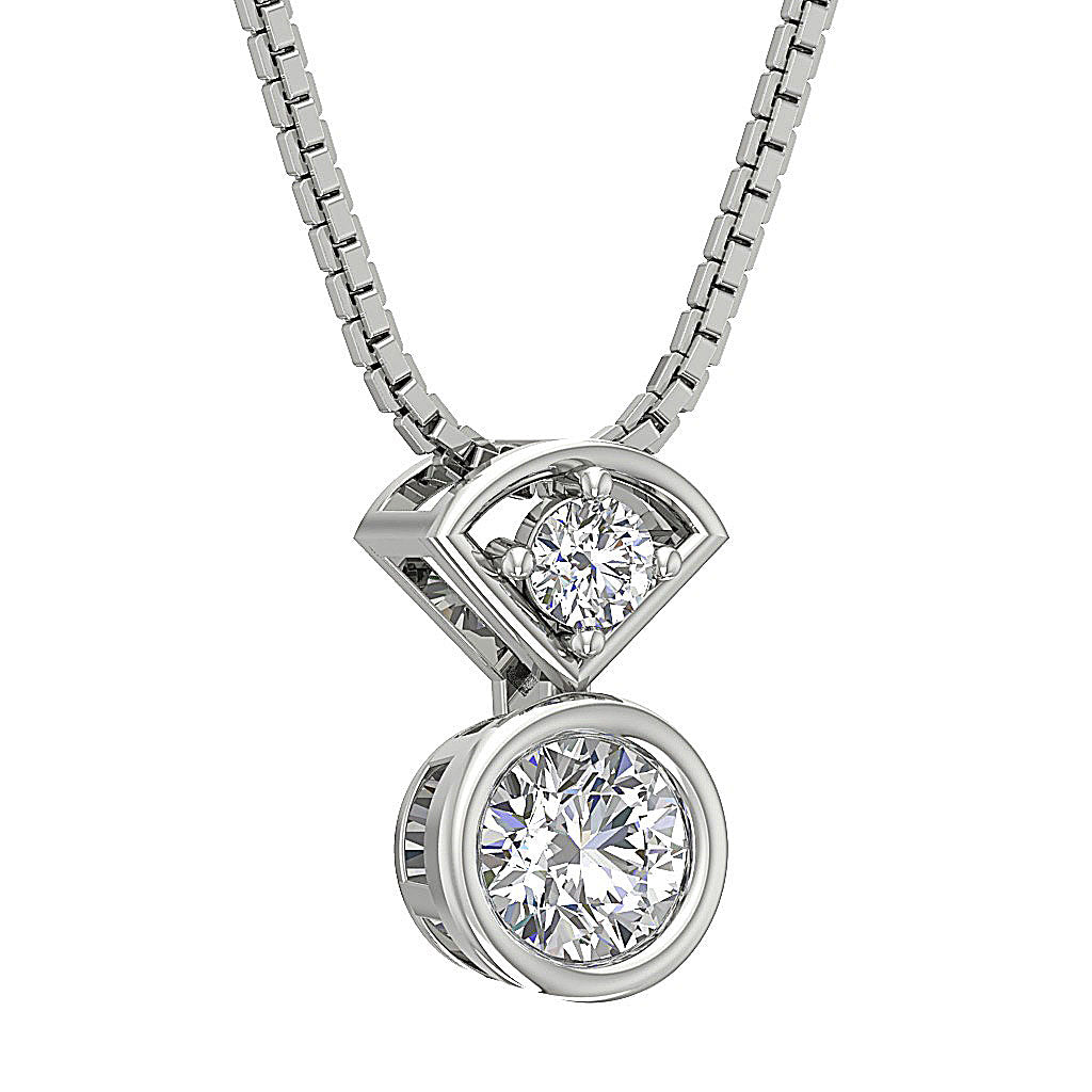DesignerGenuineCutDiamondWhiteGoldFashionPendants