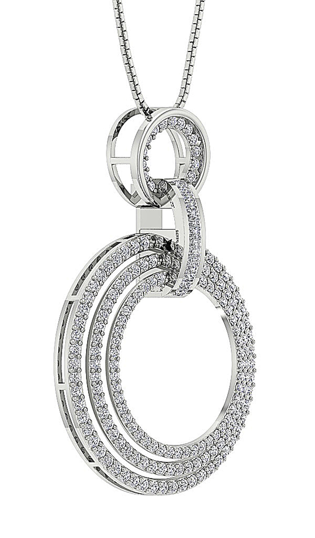 DesignerNaturalCutDiamondWhiteGoldPendants