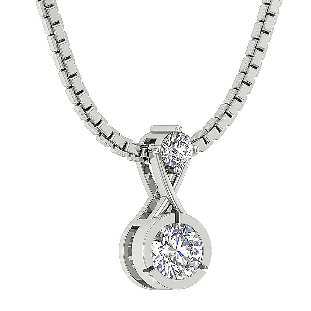 DesignerNaturalCutDiamondWhiteGoldPendants