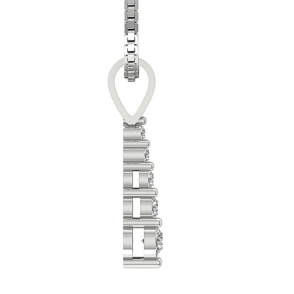 DesignerGenuineDiamondWhiteGoldJourneyPendants