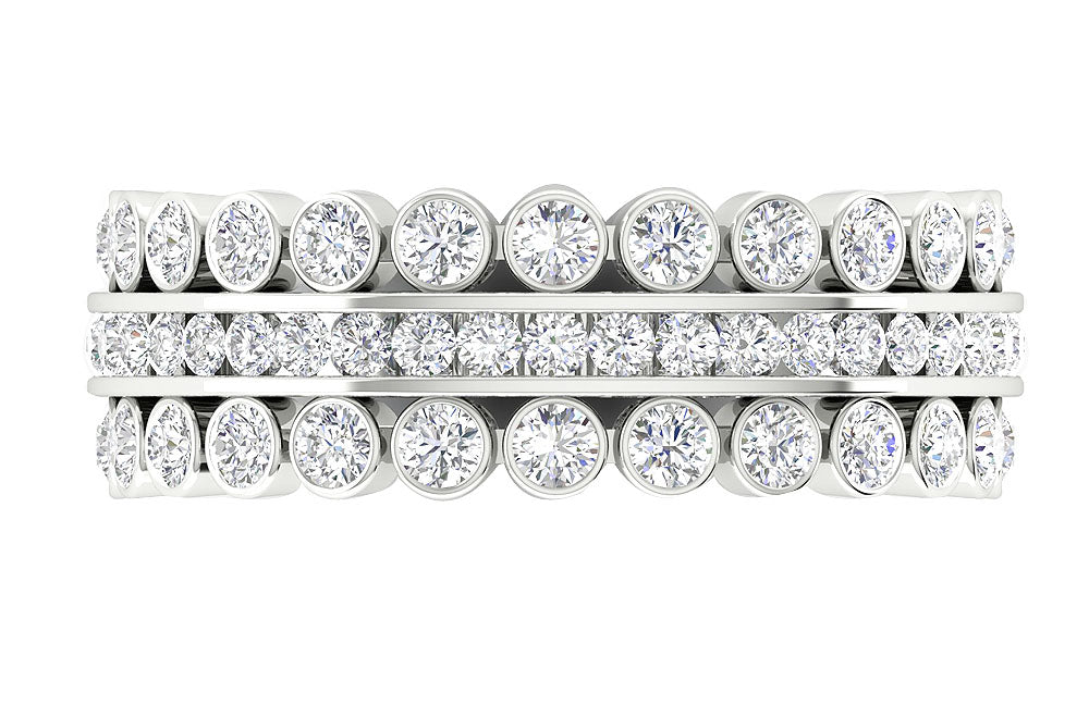 TopViewDesignerRoundDiamondWhiteGoldRing