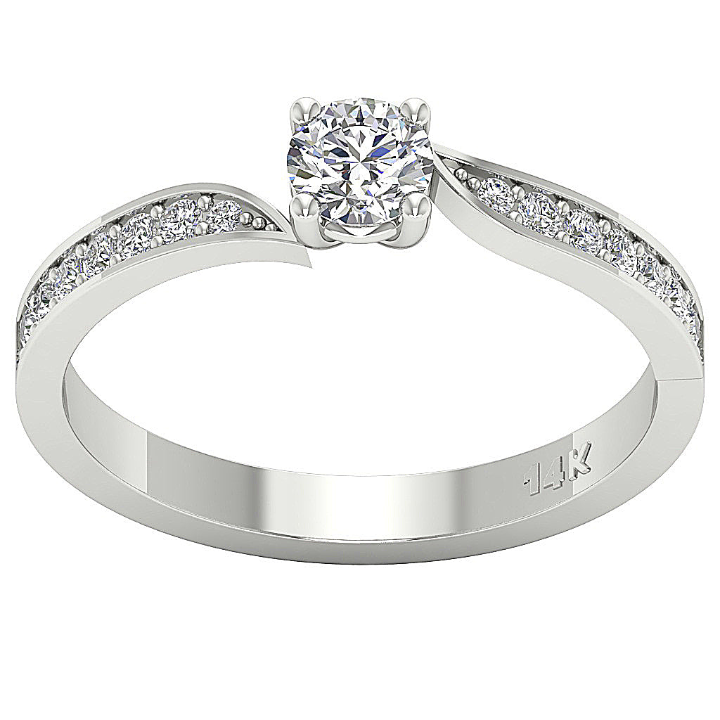 DesignerSolitaire14kSolidGoldRing