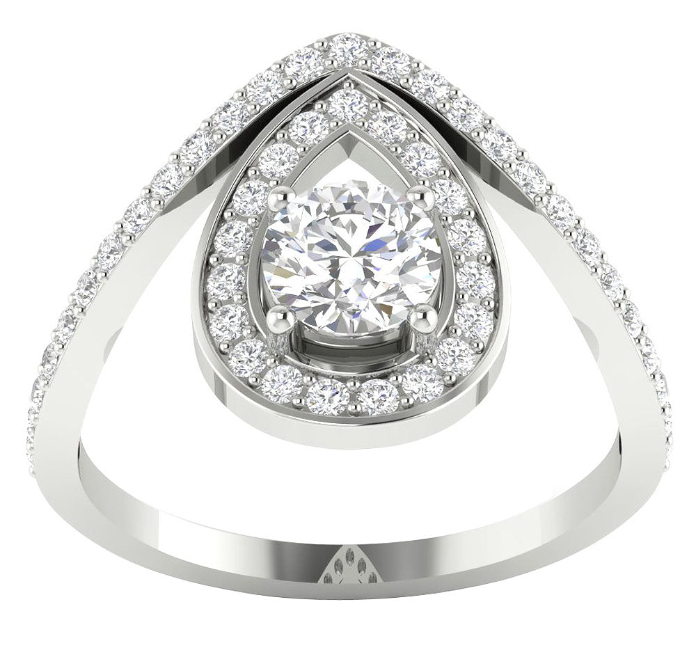 DesignerSolitaire14kWhiteGoldRingProngSet