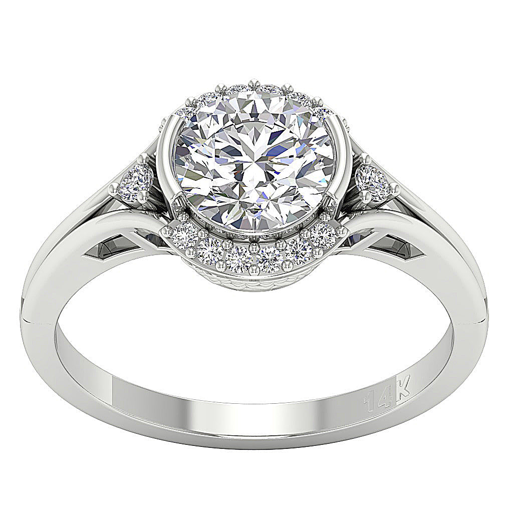 DesignerSolitaire14kWhiteGoldWeddingRing