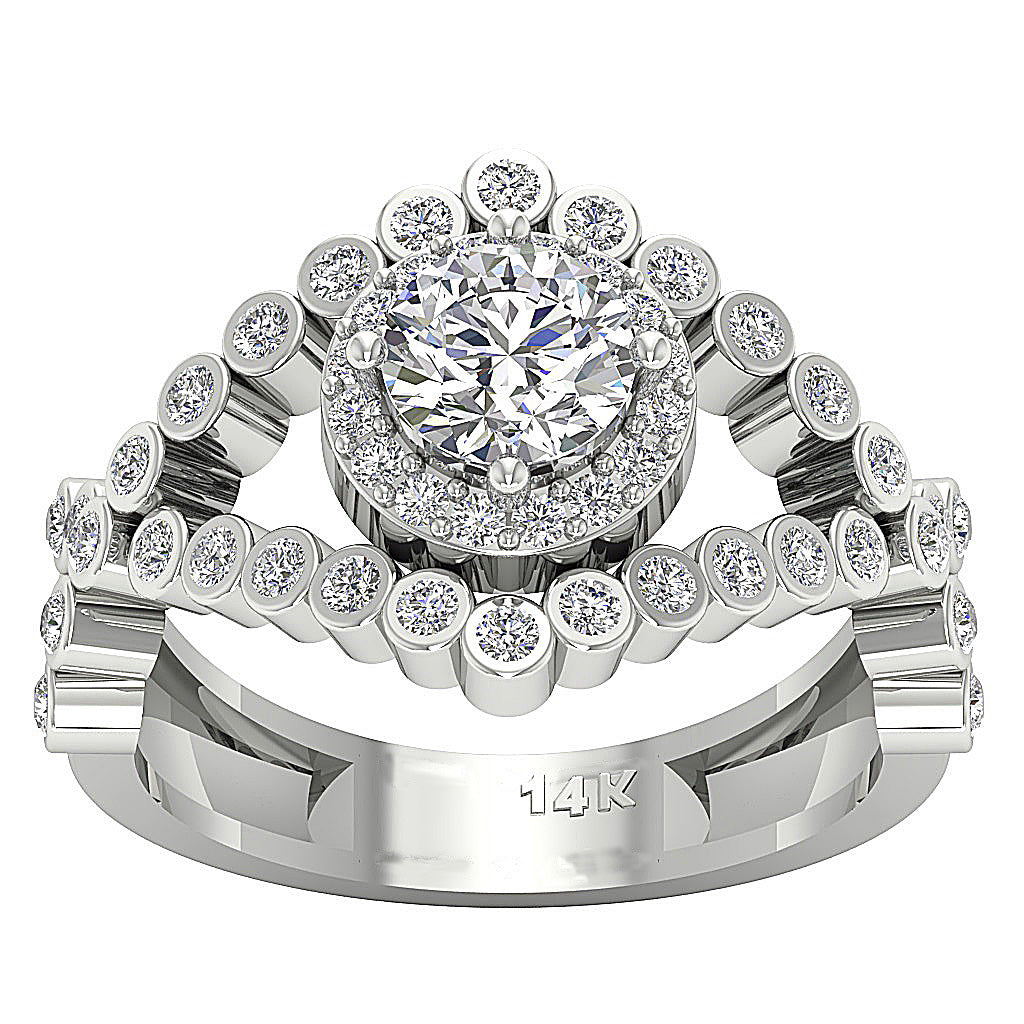 DesignerSolitaire14kWhiteGoldRingProngSet