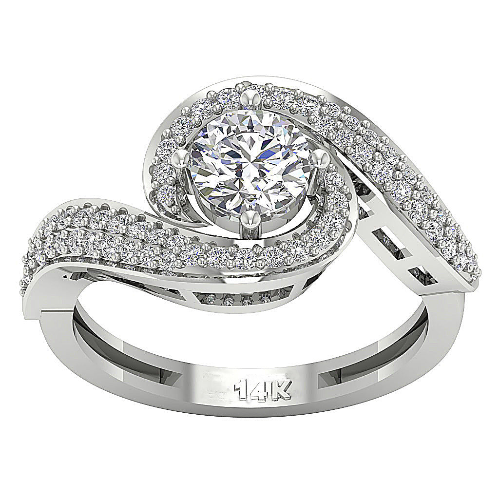 DesignerSolitaire14kSolidGoldRing