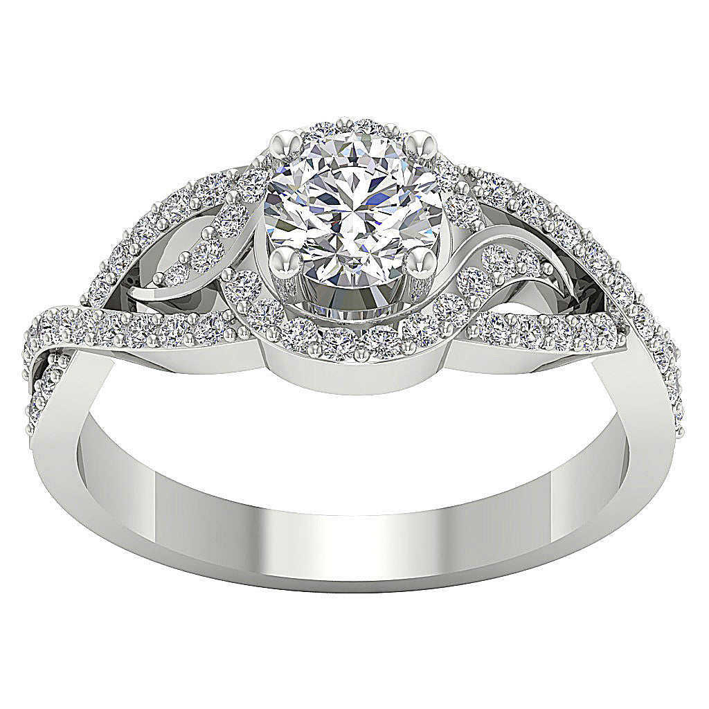 DesignerSolitaire14kWhiteGoldRingProngSet