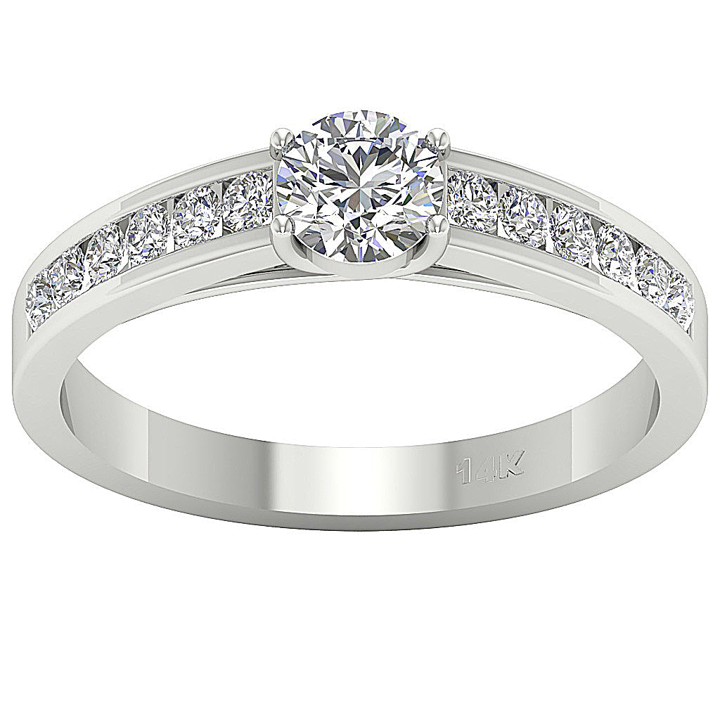DesignerSolitaire14kWhiteGoldRingProngSet