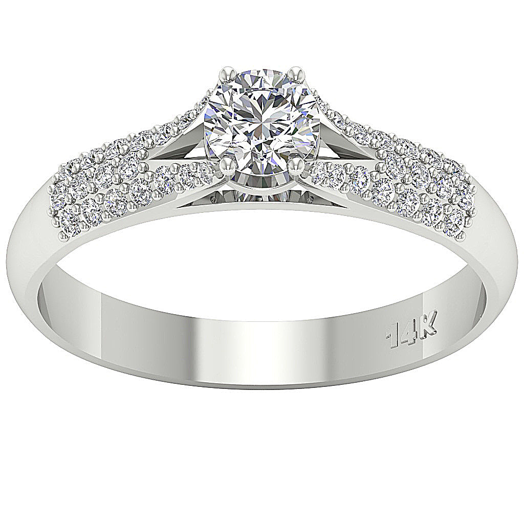 DesignerSolitaire14kWhiteGoldRingProngSet