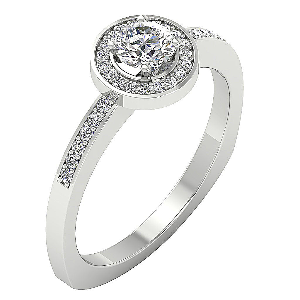 DesignerSolitaireAnniversaryRing14kWhiteGold