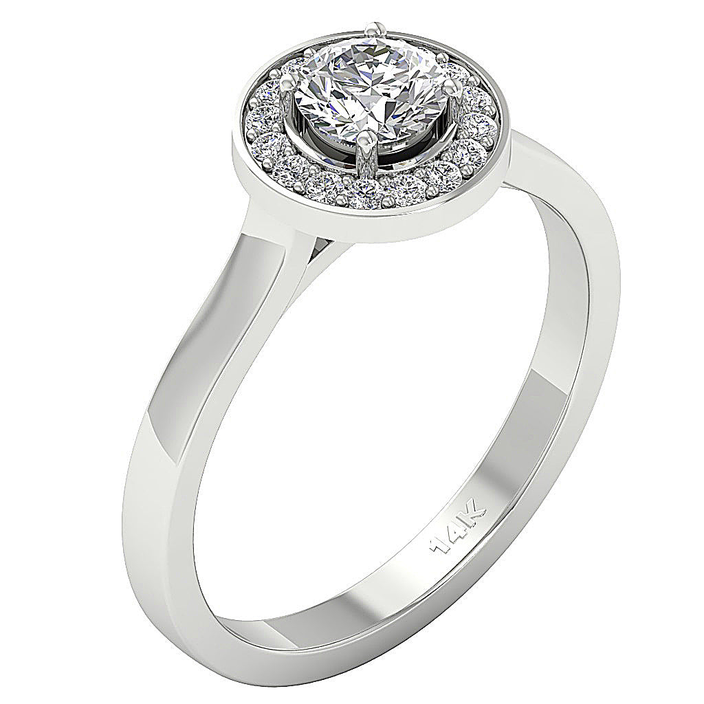 DesignerSolitaireAnniversaryRing14kWhiteGold