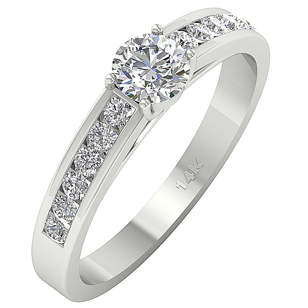 DesignerSolitaireRing14kSolidGold