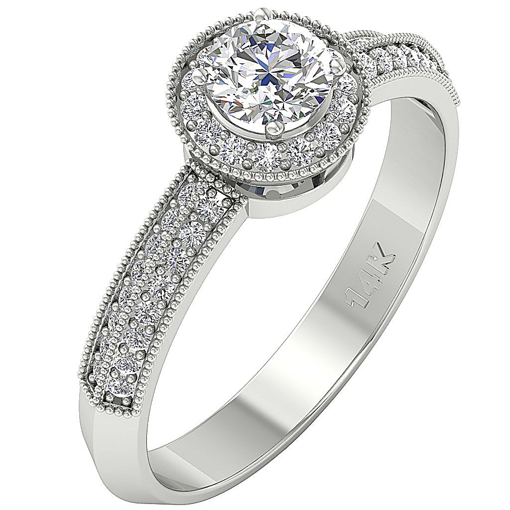 DesignerSolitaireRing14kSolidGold