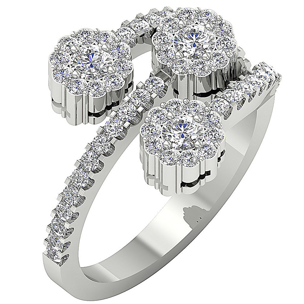 DesignerSolitaireRingRoundDiamond14kWhiteGold