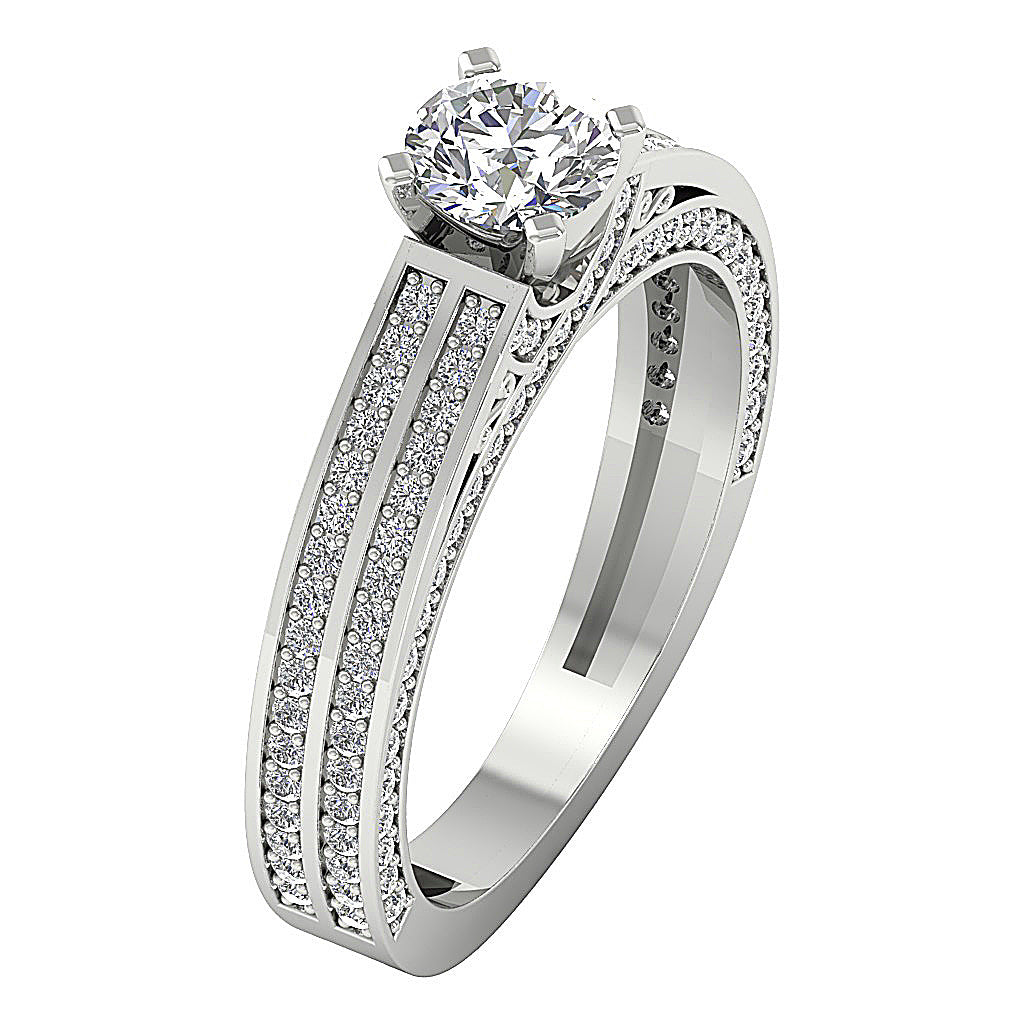 SideViewDesignerSolitaireRingSet14kWhiteGold