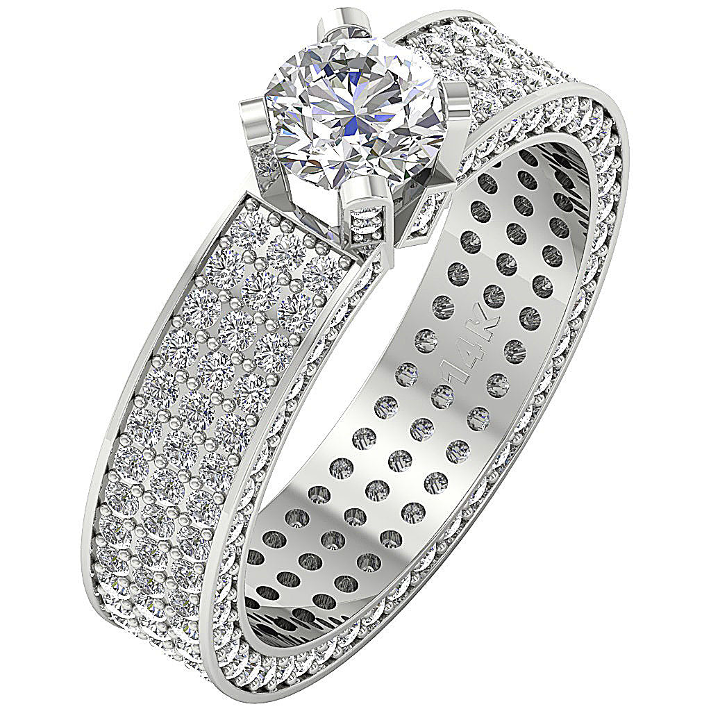 SideViewDesignerWeddingRing14kWhiteGold