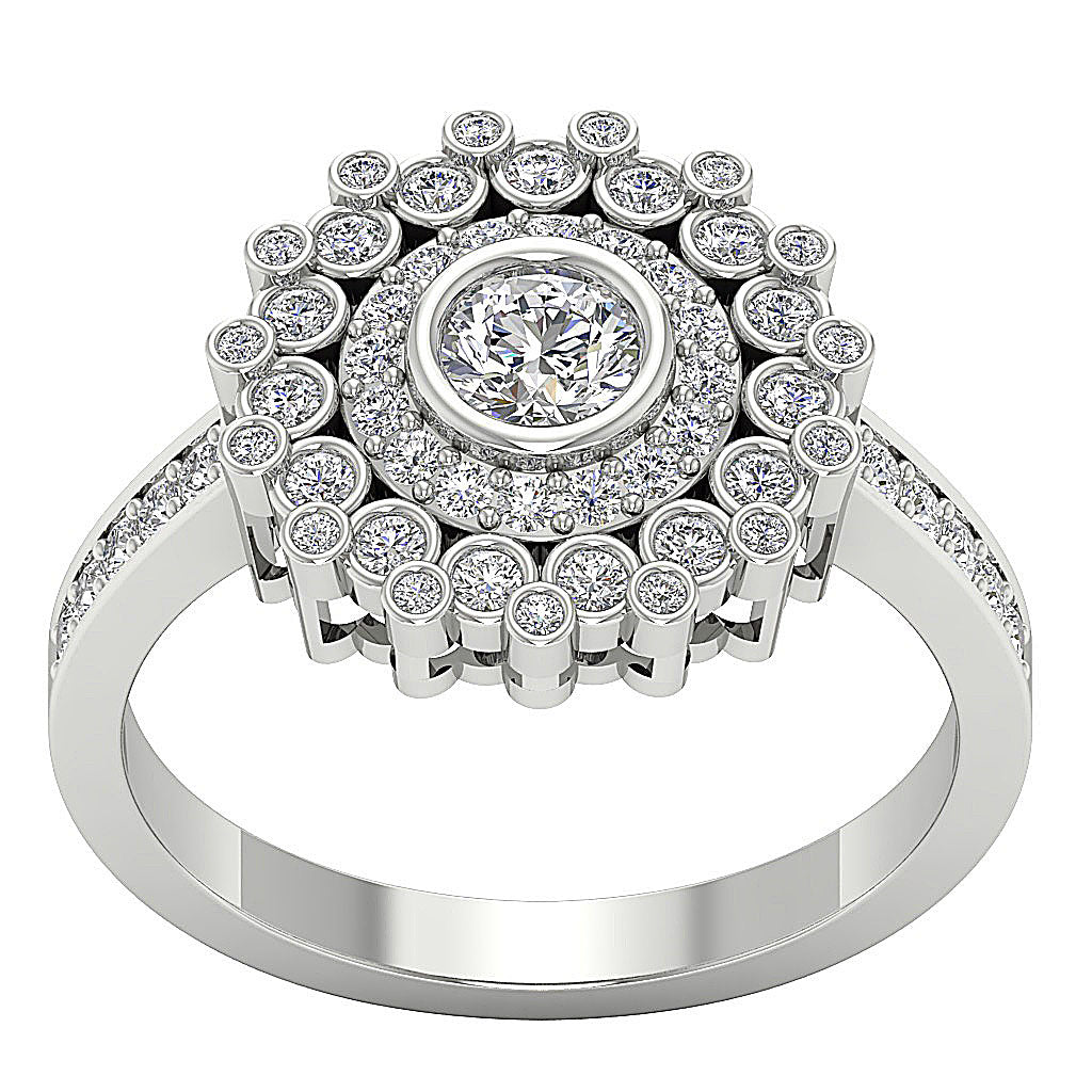 DesignerWeddingRing14kSolidGold