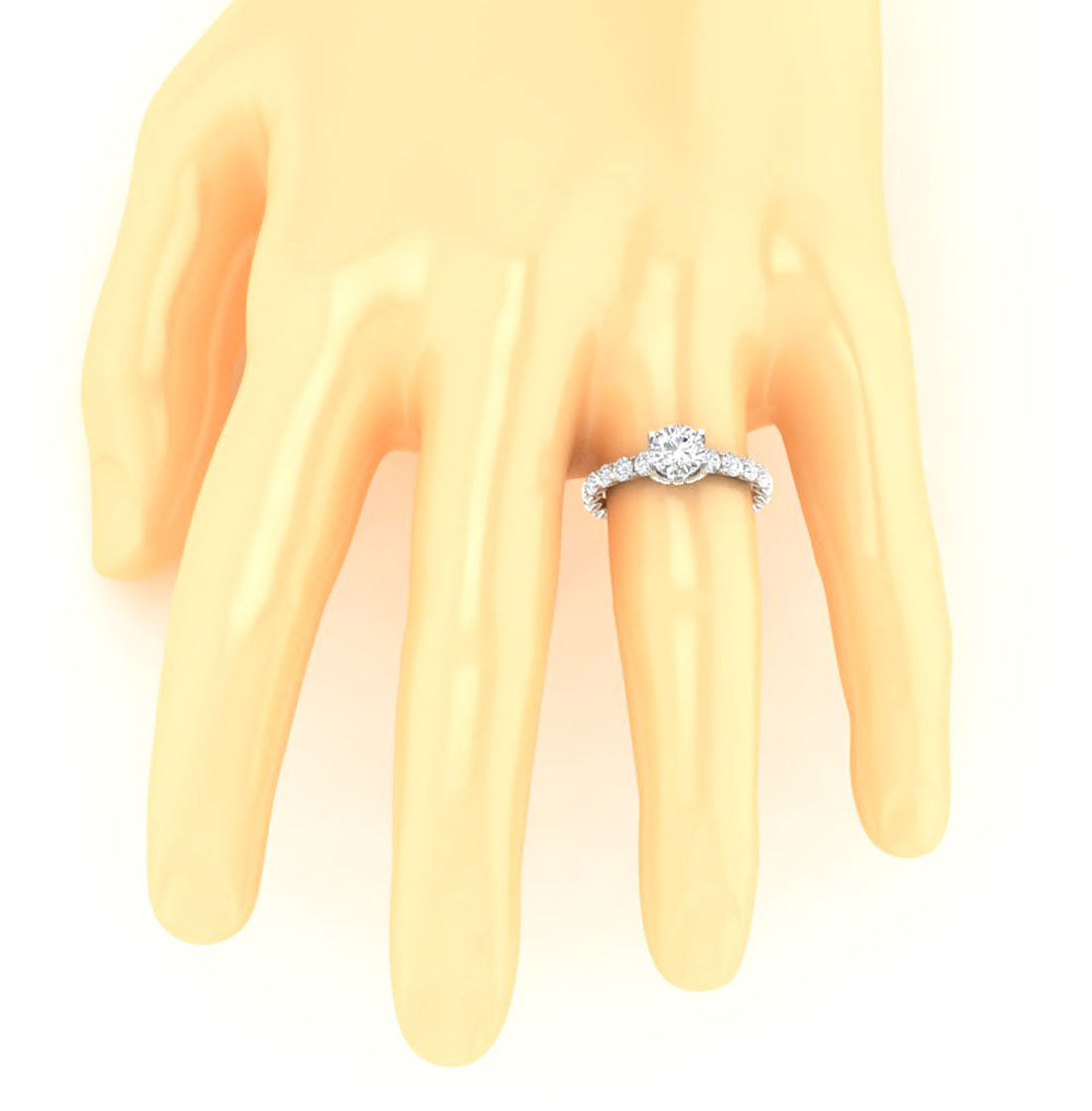 NaturalDiamondAnniversaryRingOnFinger