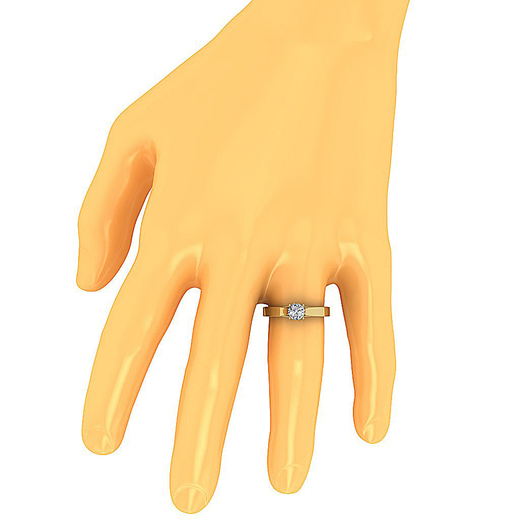 DiamondAnniversaryRingOnFingerProngSet