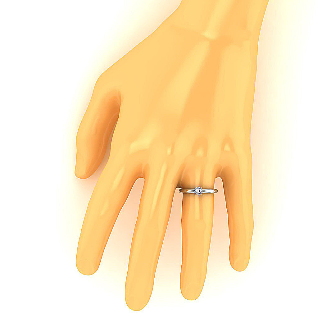 RoundDiamondAnniversaryRingOnFinger