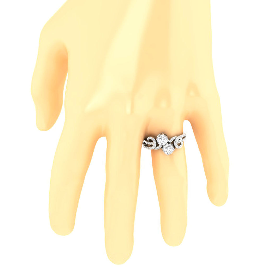 GenuineDiamondAnniversaryRingonFinger