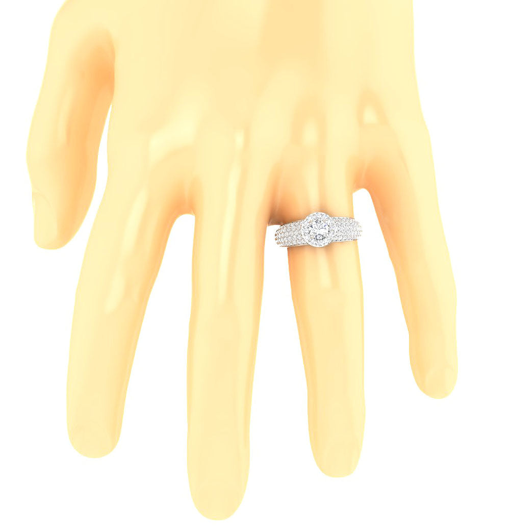 GenuineDiamondAnniversaryRingonFinger